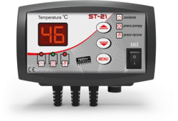Regulátor TECH EU-21 pro čerpadla ÚT s funkcí ANTISTOP, termostat