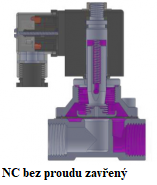 Elektromagnetický ventil EPDM 0-10bar G1/2 NC HP