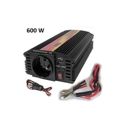 Carspa CAR600U-122 12V/230V+USB 600W modifikovaná sinus