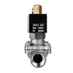 Elektromagnetický ventil F.S.A 3/4 nerezový 230V 0-8 bar bez proudu otevřený