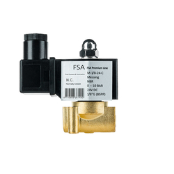 Elektromagnetický ventil F.S.A 1/8 24V DC 0-10bar bez proudu zavřený