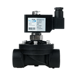 Elektromagnetický ventil F.S.A G1 PA6 230V 0-6 bar bez proudu otevřený