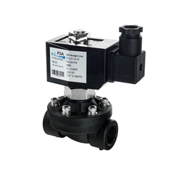 Elektromagnetický ventil F.S.A 1/2 PA6 12V DC 0-6 bar bez proudu otevřený