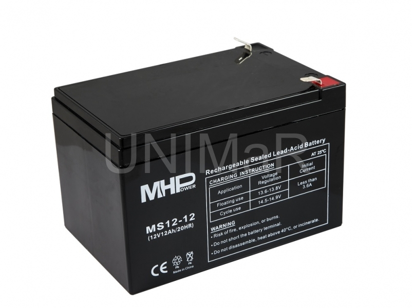 Carspa PB akumulátor MHPower VRLA AGM 12V/12Ah (MS12-12)