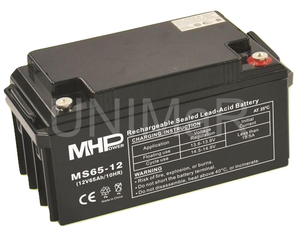  MHPower 12V/65Ah VRLA AGM akumulátor (MS65-12)