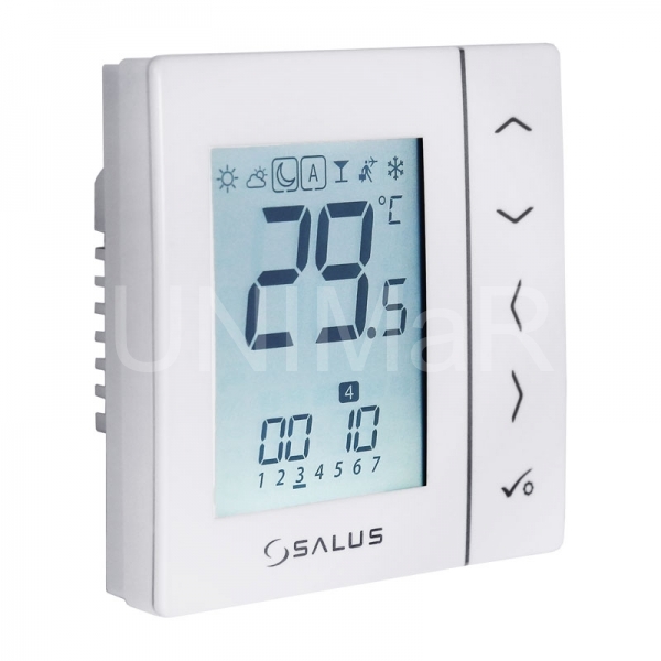 SALUS VS30W digitální termostat 4v1, bílý, podomítkový