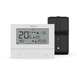 Bezdrátový dvoupolohový týdenní termostat TECH EU-292 v2 Bezdrátový dvoupolohový týdenní termostat TECH EU-292 v2