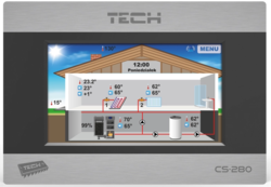Pokojový termostat TECH EU-280, multifunkční regulace