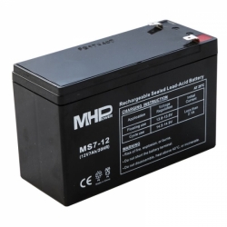 Olověná baterie MHPower VRLA AGM 12V 7Ah (MS7-12)
